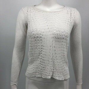 Eileen Fisher Size Small Sweater Woman Fishnet